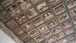 The illustrated ceiling of St Martin's Church, Zillis